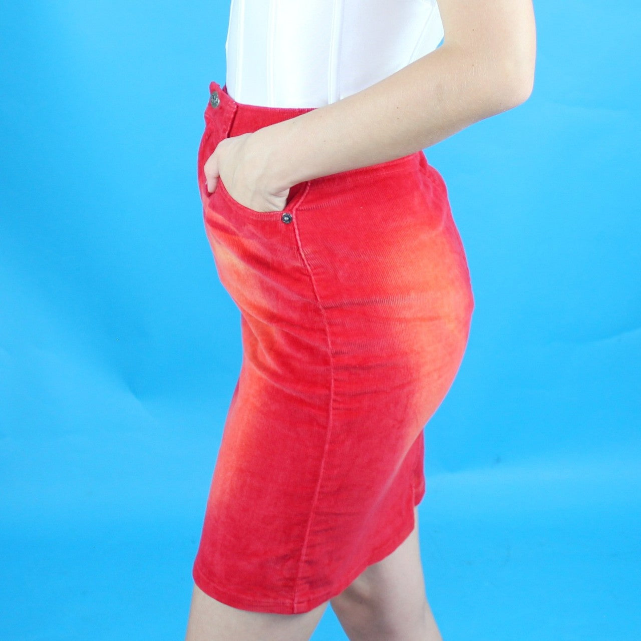 Vintage Y2k Corduroy Skirt by Tyte American Standard
