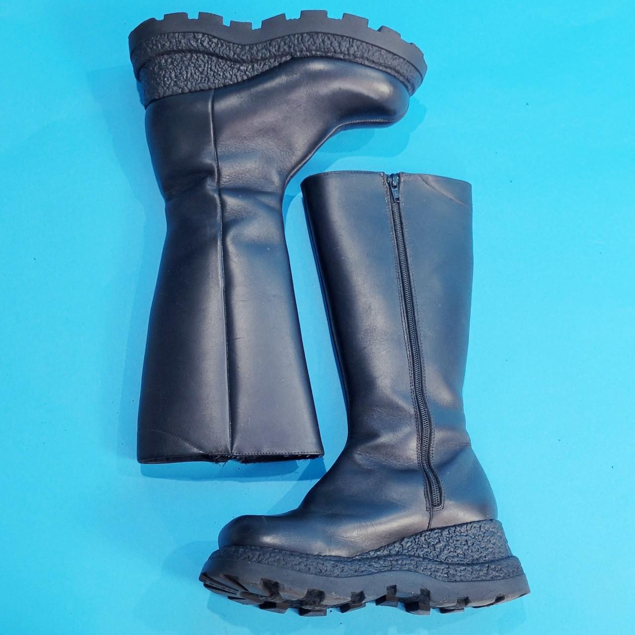 Vintage Y2k Cyber Goth Platform Boots from X Woman by Steve Madden