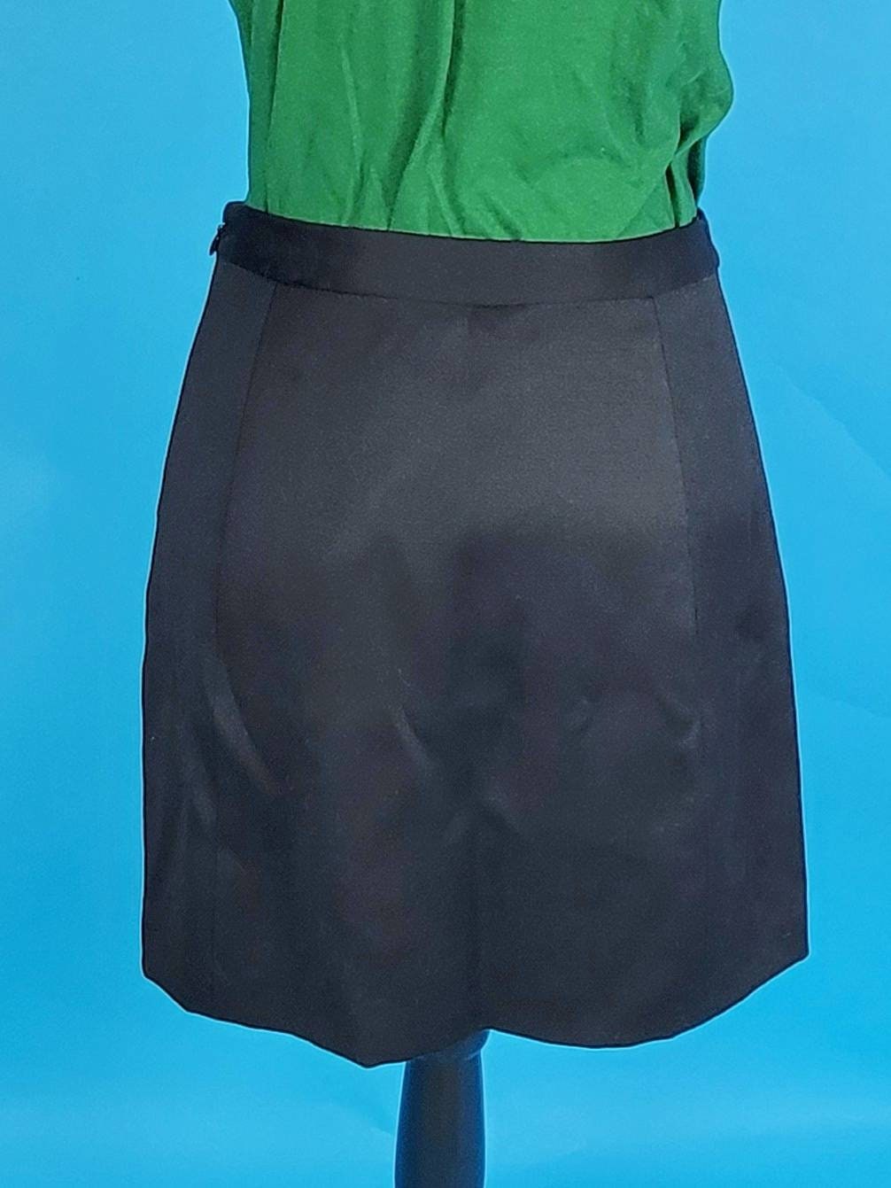 Y2K black chain mini Skirt An Original Milly of New York