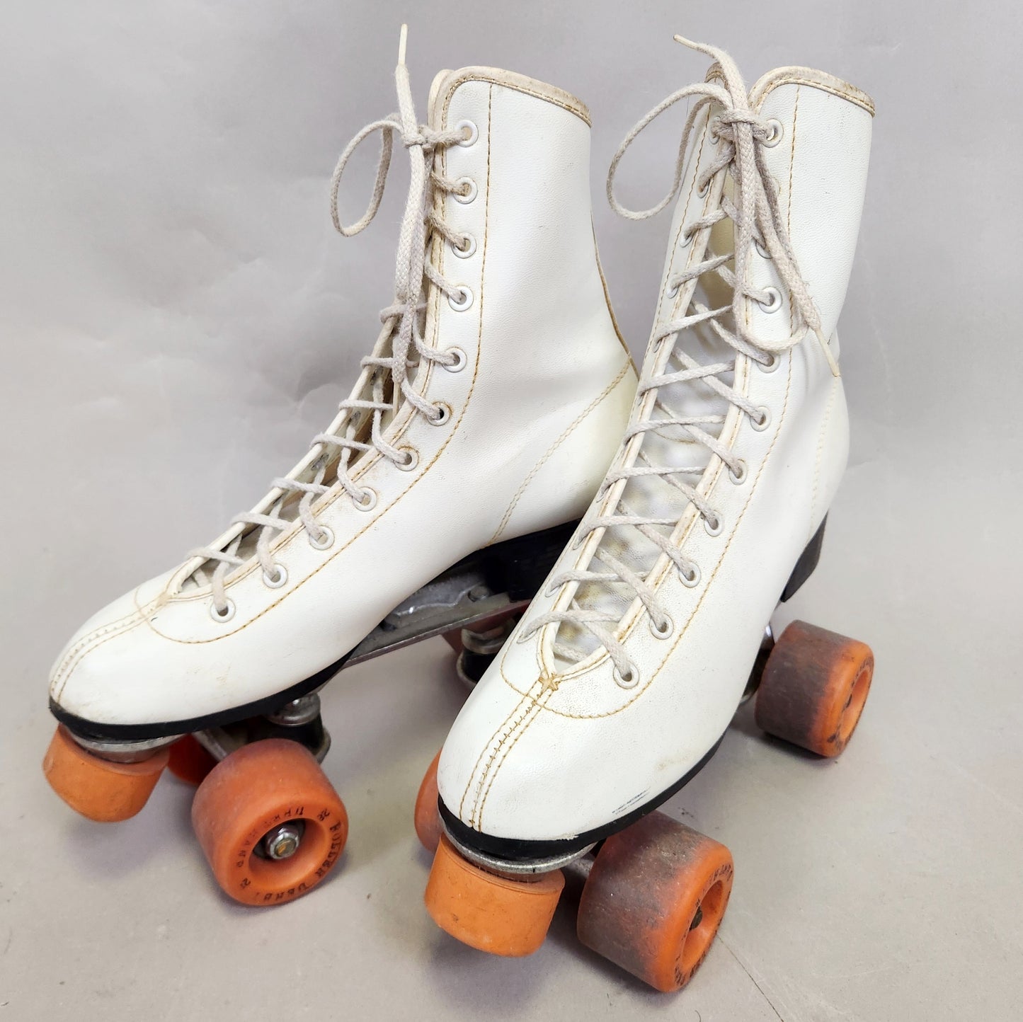 Vintage 80s Classic Quad Roller Skates with Derby Wheels