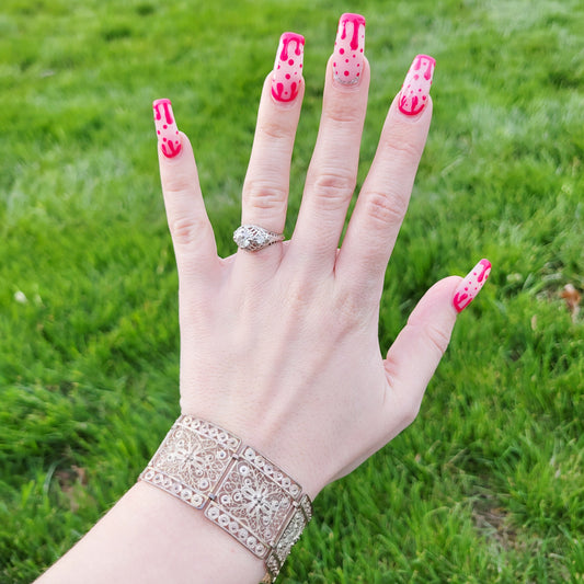 Vintage 60s Filigree Lace Panel Bracelet Intricate Wolfgang Dahmer German Bracelet
