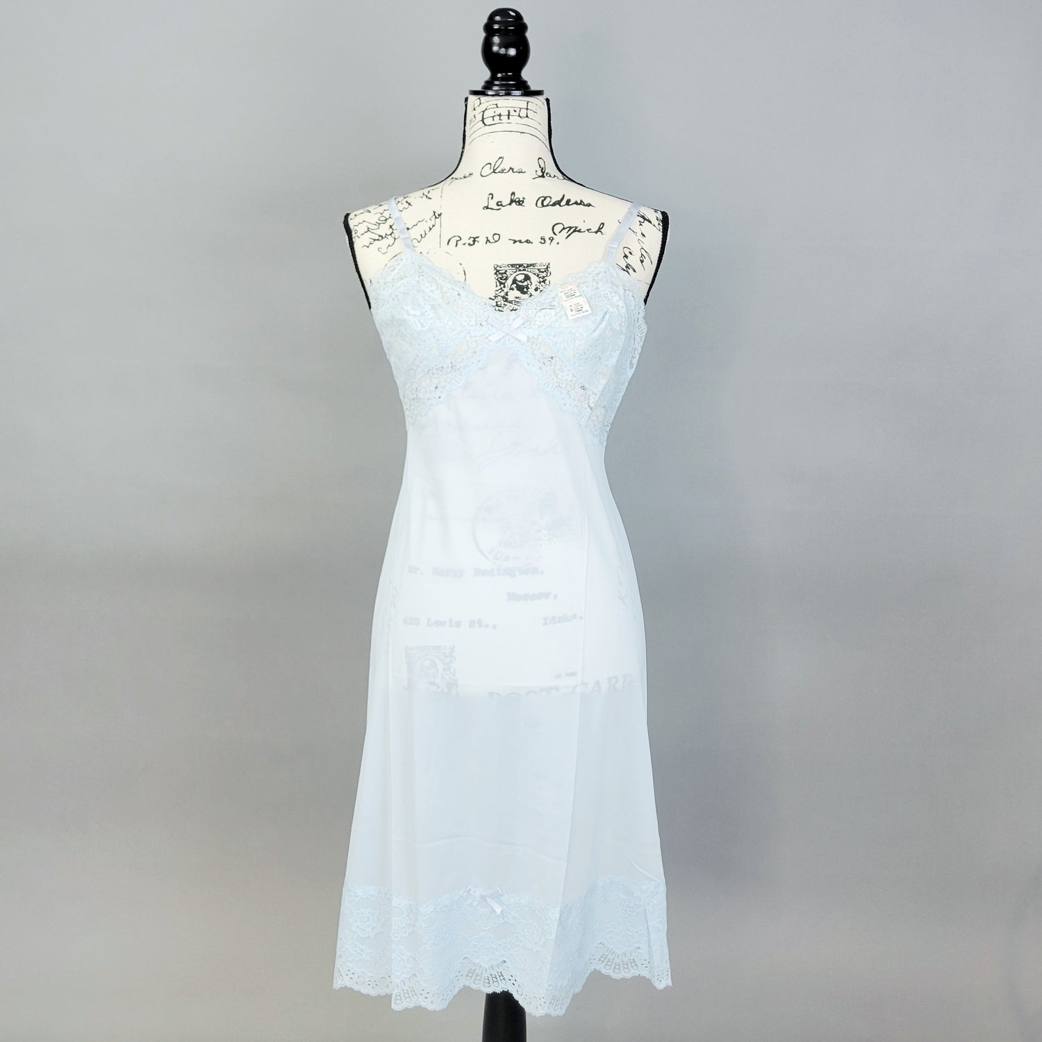 Vintage 60s Deadstock NWT Pastel Heaven Blue Coquette Slip Dress by Va Odd Faery Vintage 60s Deadstock NWT Pastel Heaven Blue Coquette Slip Dress by Va Odd Faery