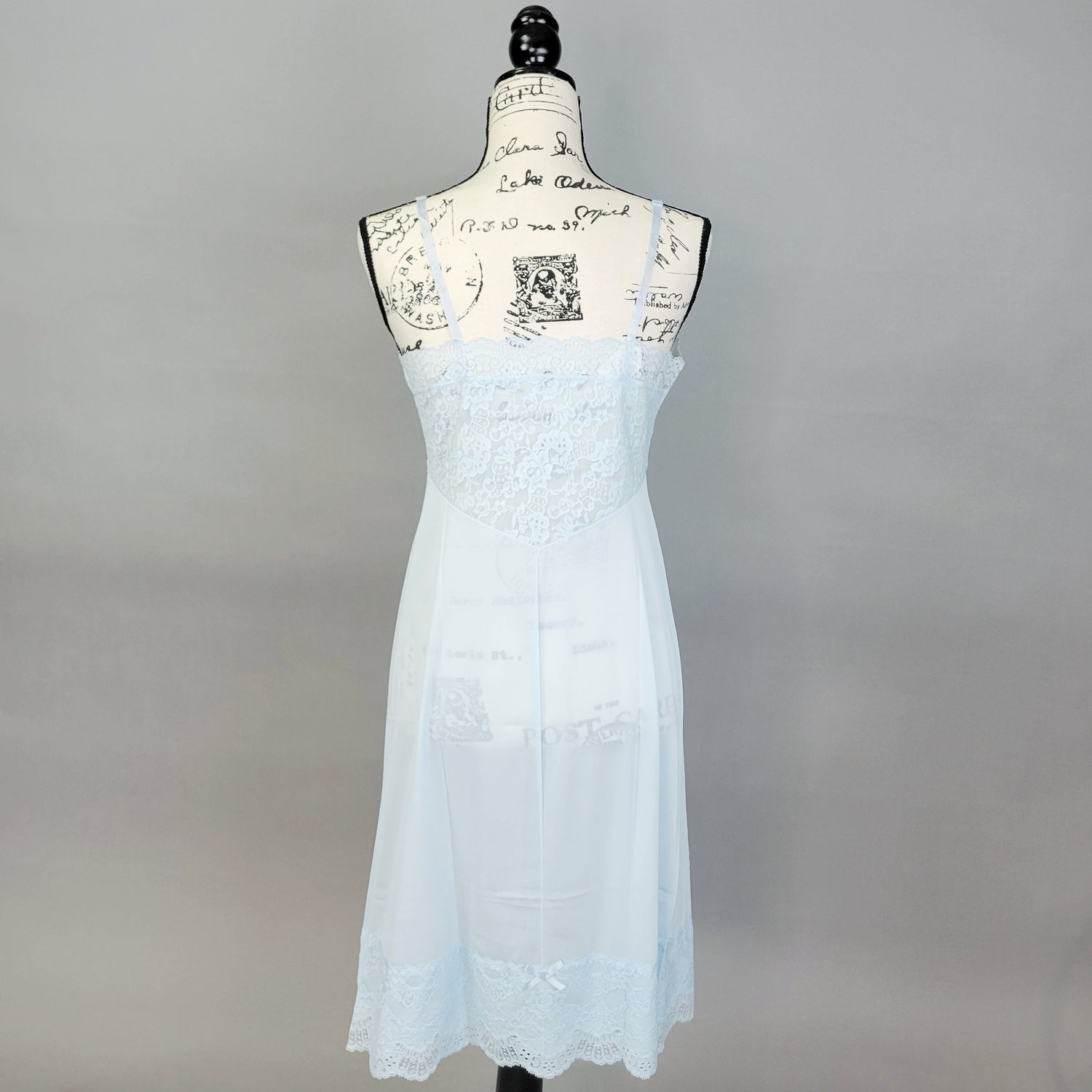 Vintage 60s Deadstock NWT Pastel Heaven Blue Coquette Slip Dress by Va Odd Faery Vintage 60s Deadstock NWT Pastel Heaven Blue Coquette Slip Dress by Va Odd Faery