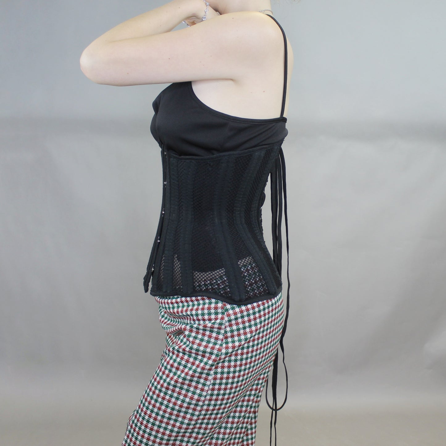 ShaperX Double Steel Boned Mesh Corset