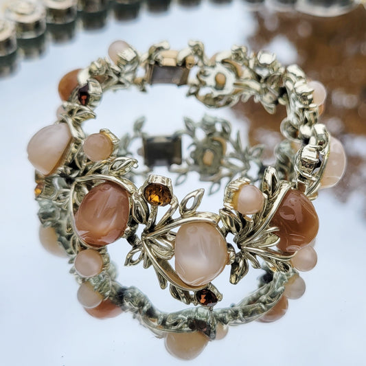 Vintage 50s Coro Pegasus Moonglow Bracelet