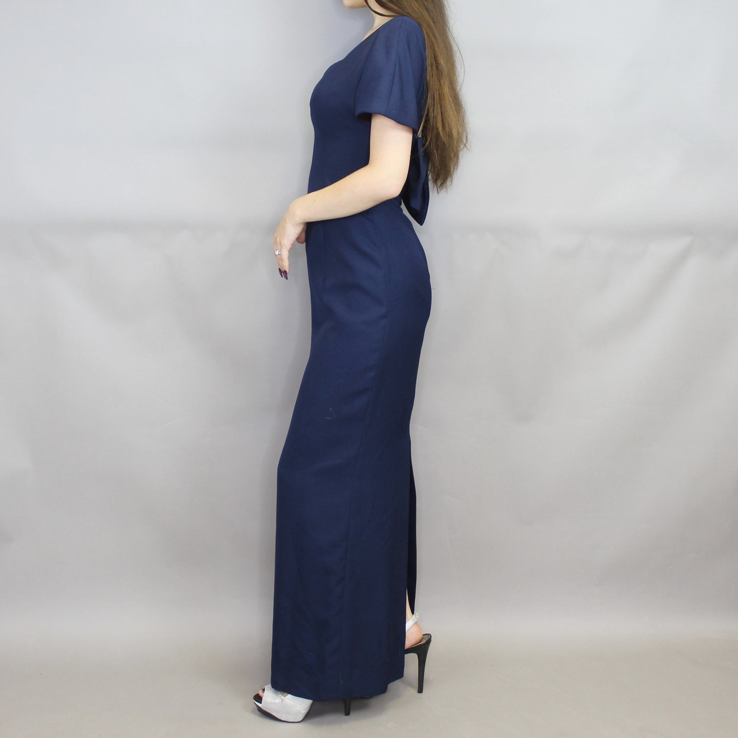Vintage 80s Simple Elegant Evening Gown by House of Bianchi