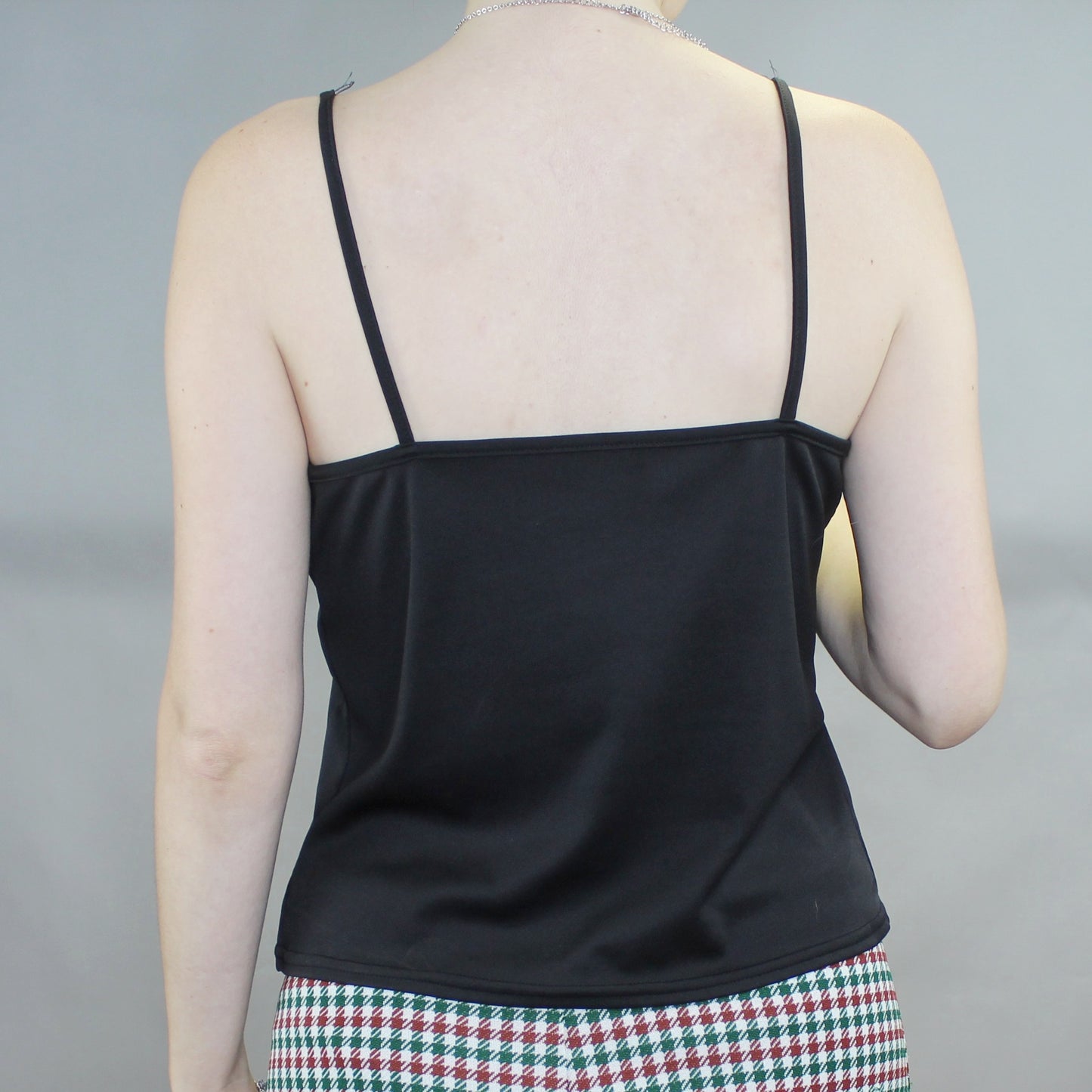 Vintage 90s Silver Mock Neck Tee by Frazier Lawrence