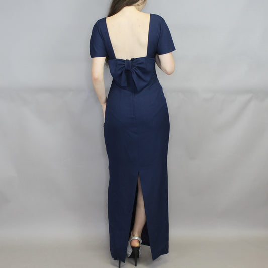 Vintage 80s Simple Elegant Evening Gown by House of Bianchi