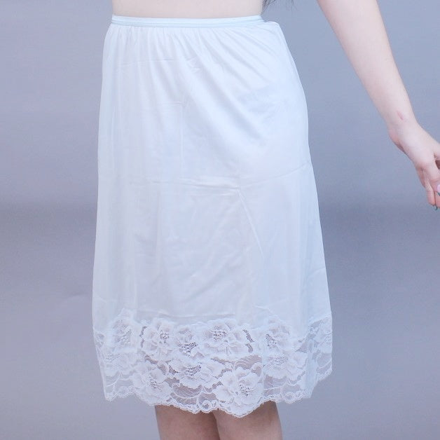 Vintage 60s Pastel Baby Blue Slip Skirt by Vanity Fair