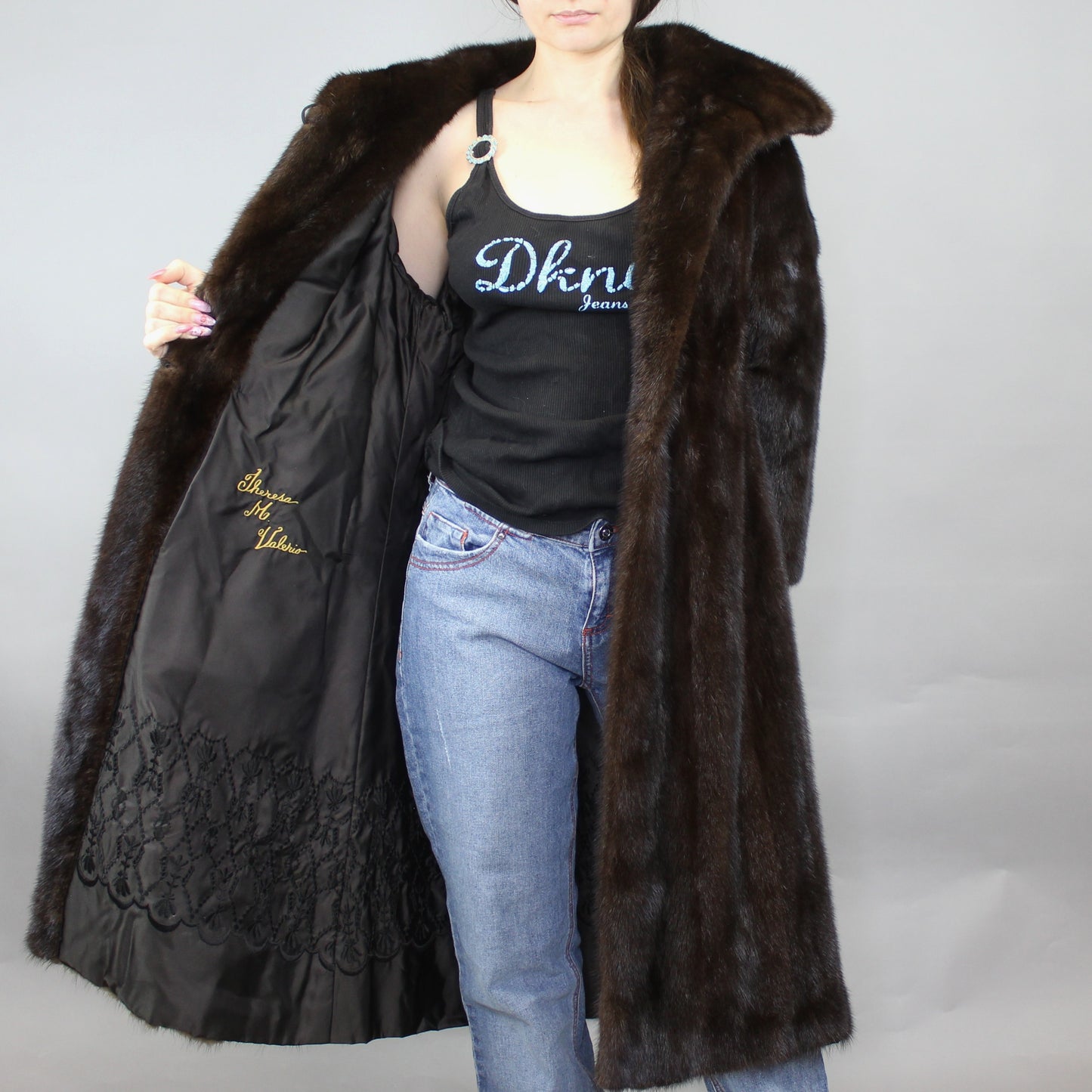 Vintage 50s Mink Fur Coat by John Wanamaker Rittenhouse Square