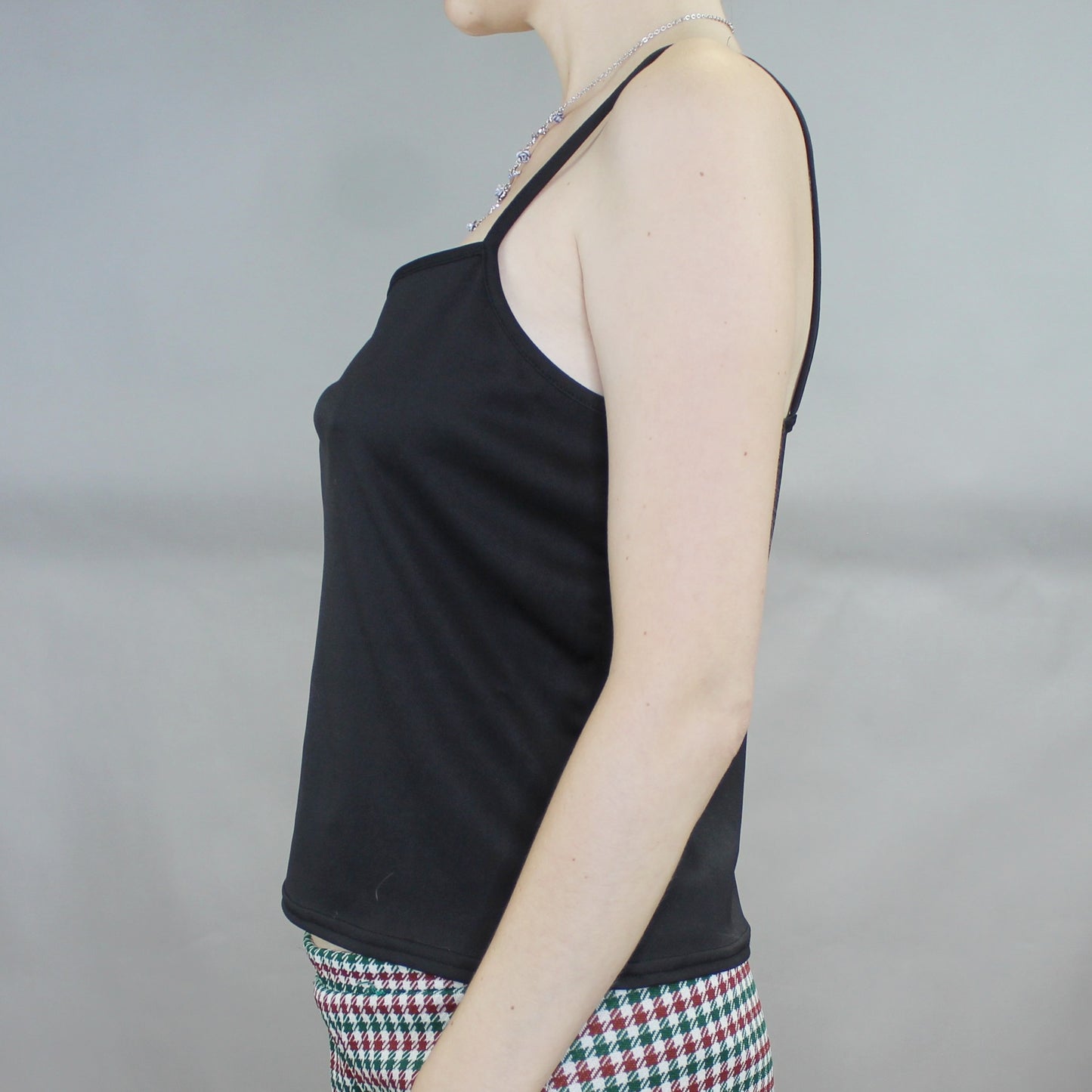 Vintage 90s Silver Mock Neck Tee by Frazier Lawrence