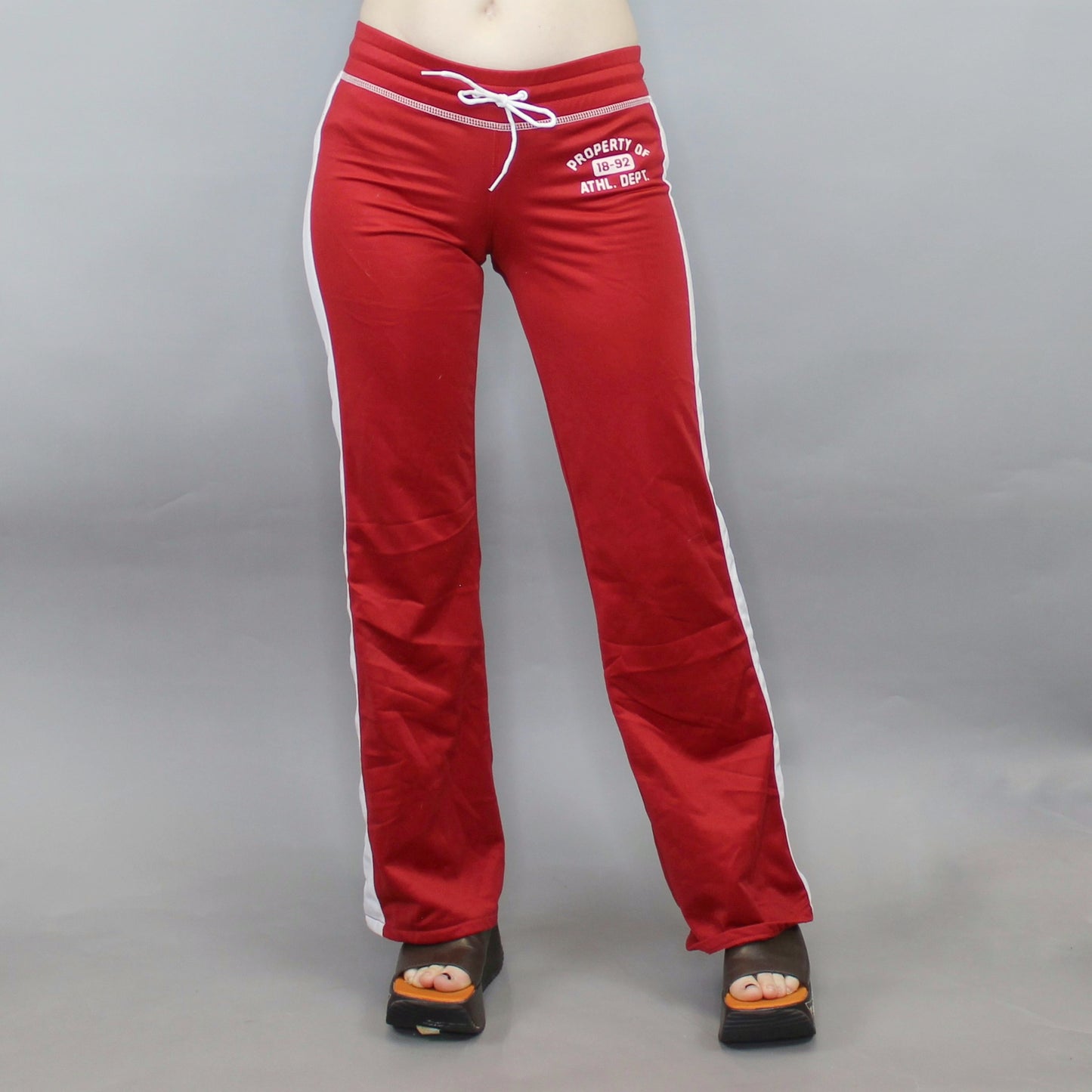 Vintage Y2k Sporty Track Pants Low Rise Flares by Abercrombie