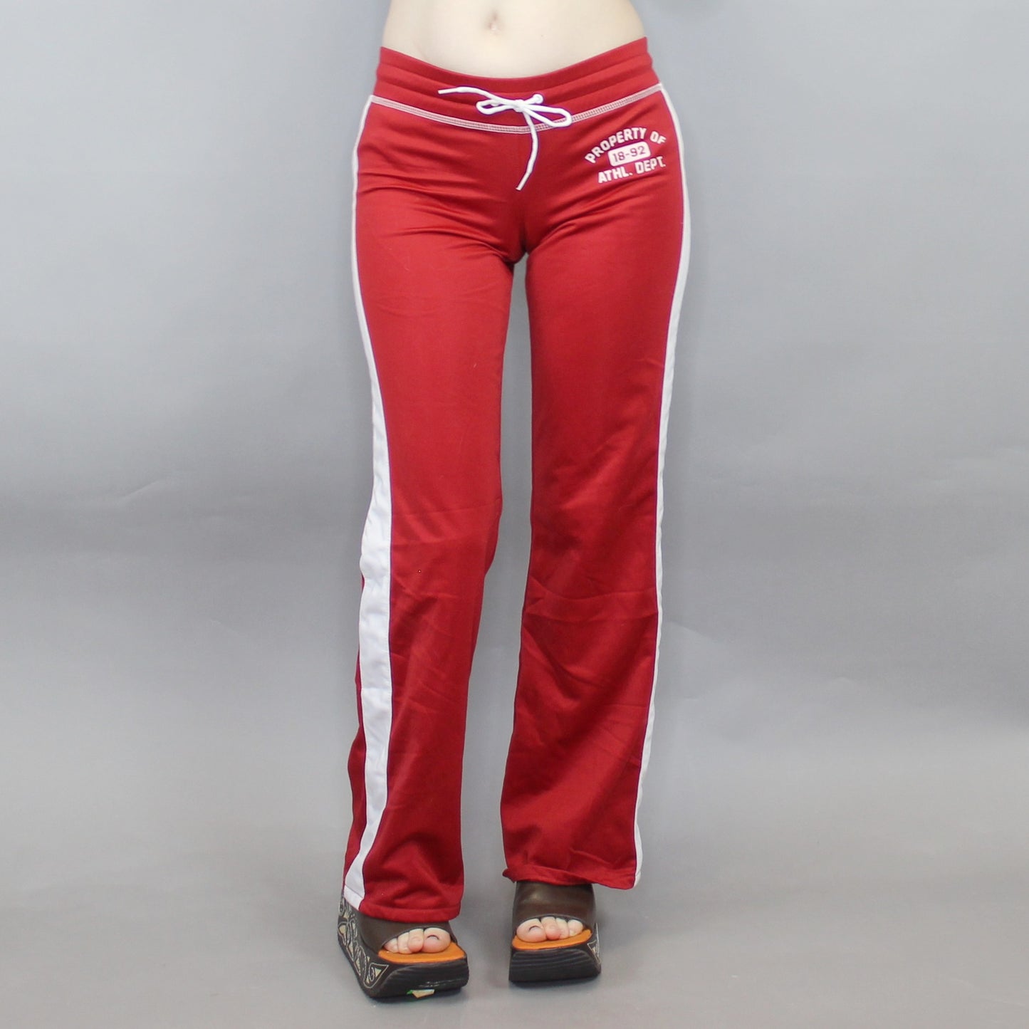 Vintage Y2k Sporty Track Pants Low Rise Flares by Abercrombie