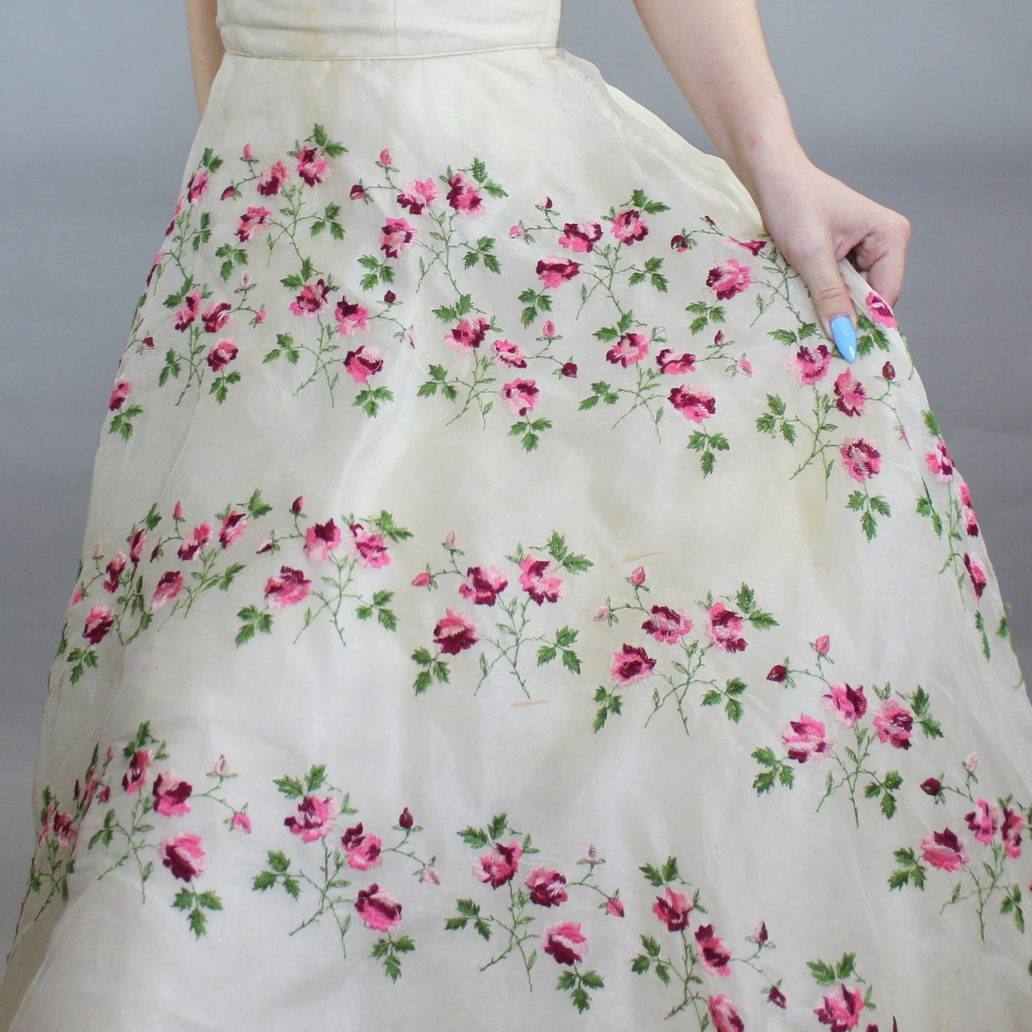 Vintage 50s Cupcake Poofy Prom Dress