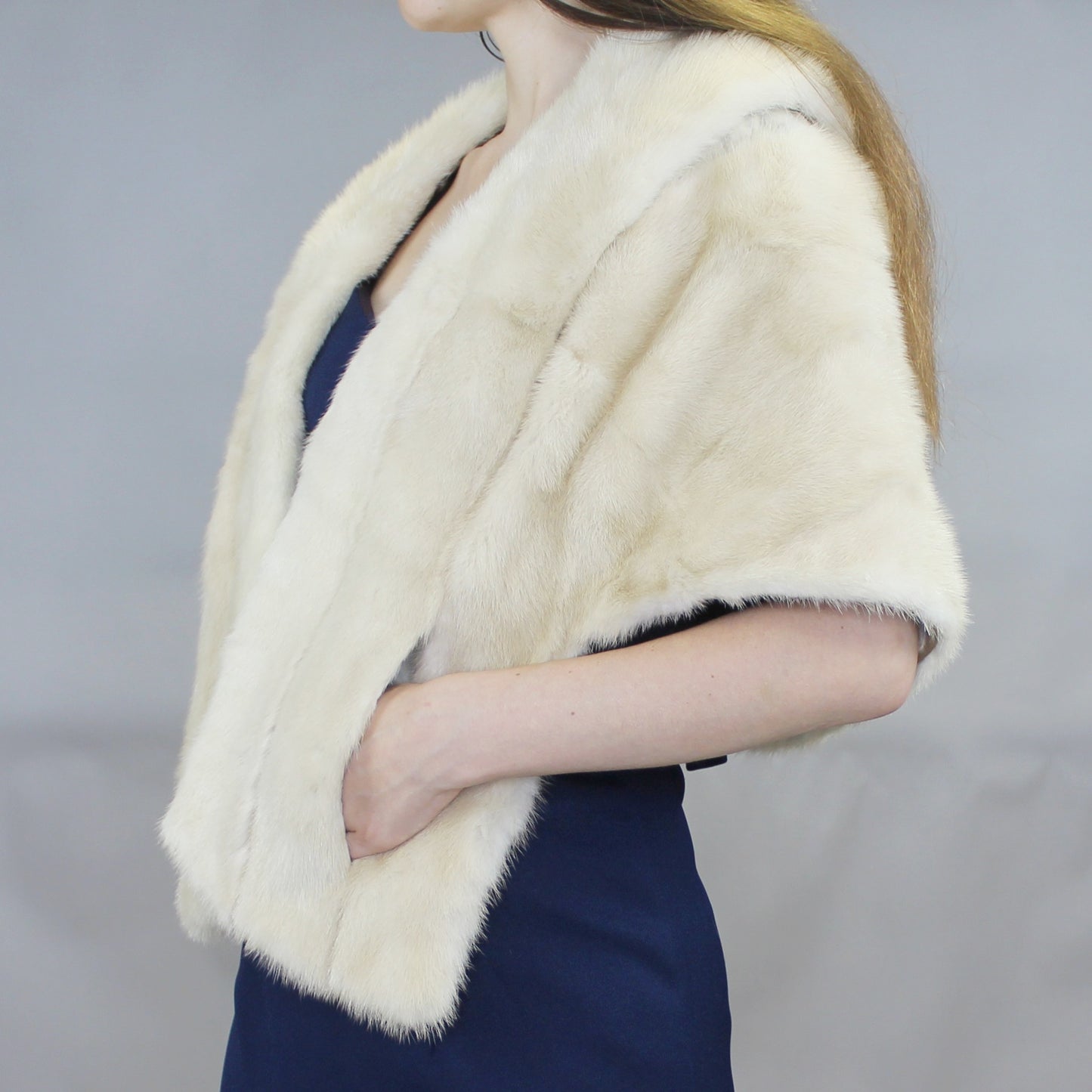 Vintage 50s Blonde Mink Fur Stole by Kent-Fisher Furs