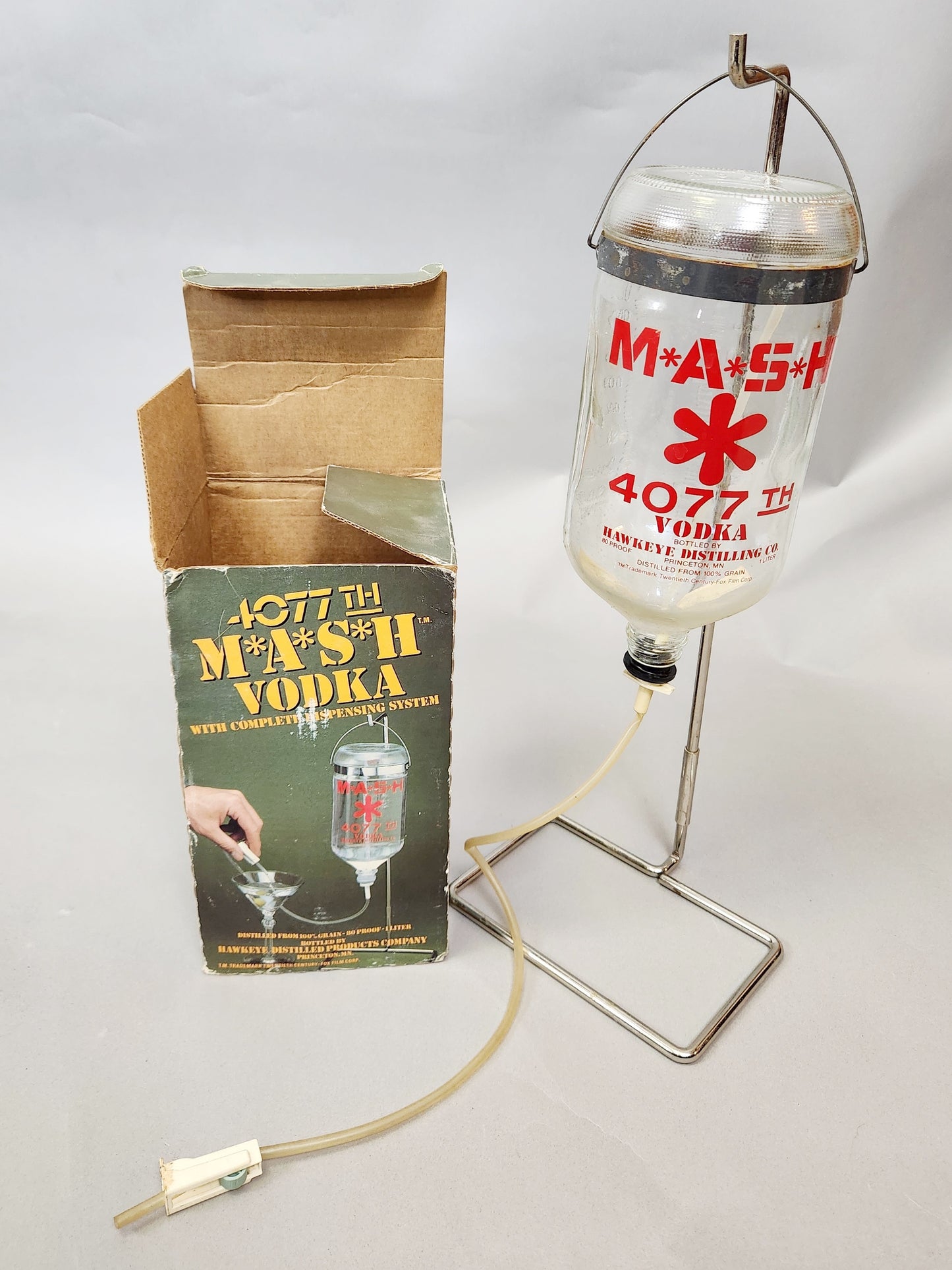 Vintage 80s 4077th M*A*S*H Vodka IV Dispenser