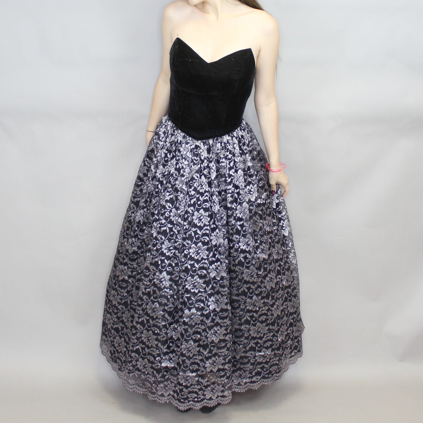 Vintage 80s Gothic Prom/Party Dress by Dennis Goldsmith