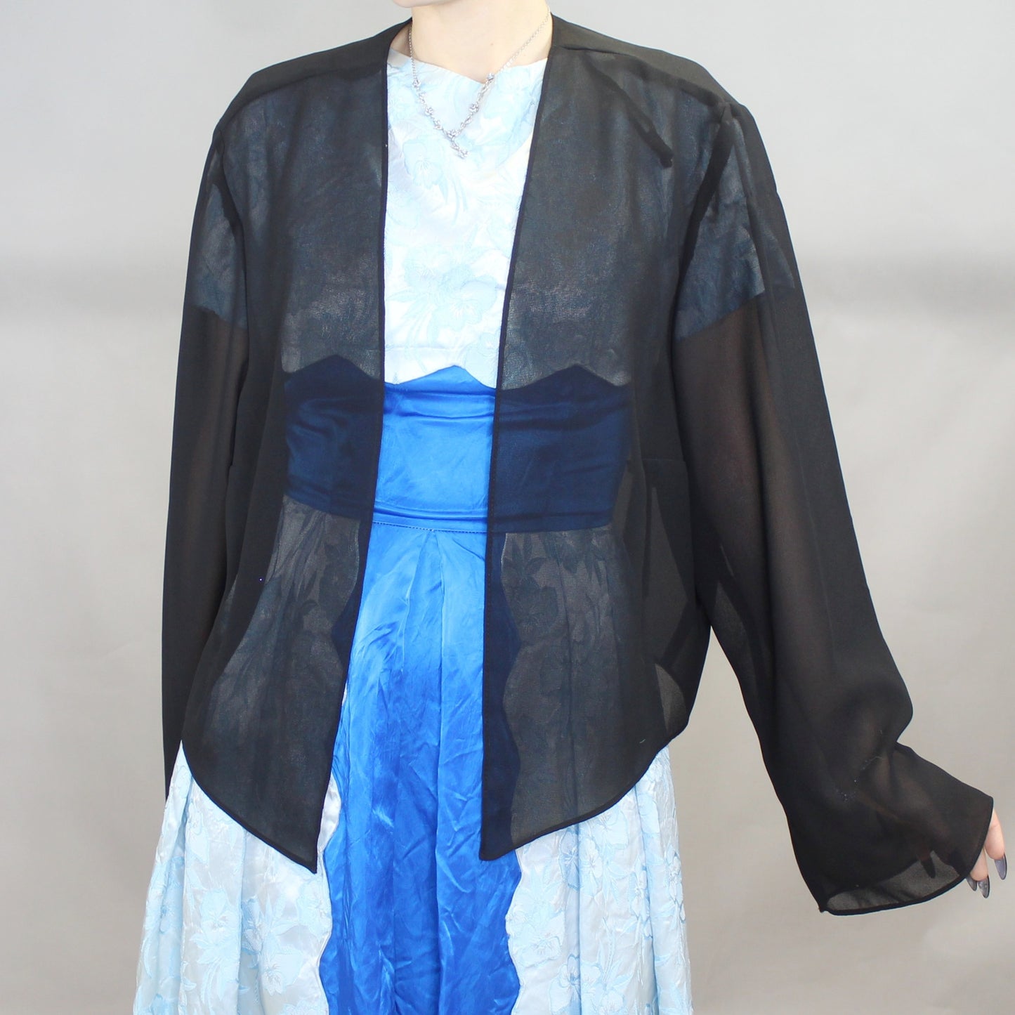 Vintage 90s Sheer Black Jacket by Jump Apparel Co.