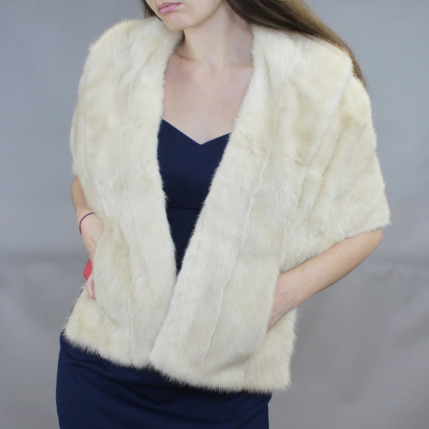 Vintage 50s Blonde Mink Fur Stole by Kent-Fisher Furs