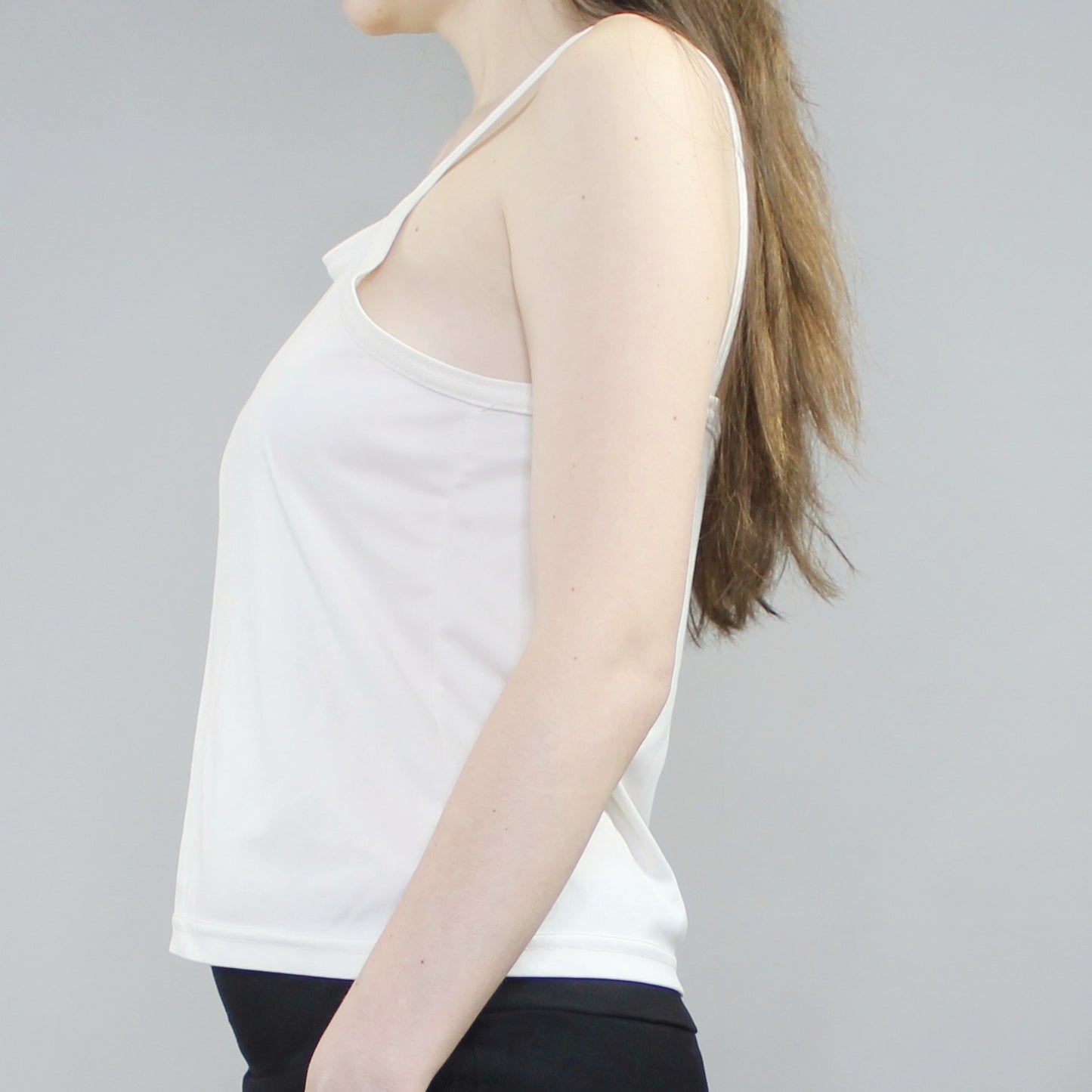 Vintage 90s White Baby Tank by New Moves
