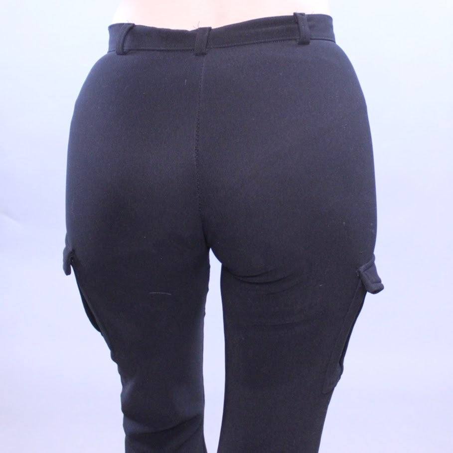 Vintage Y2k Cargo Pocket Flare Pants by Dreamgirl