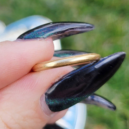 Vintage 40s 14K Gold Wedding Band by Lohengrin