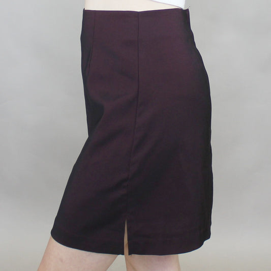 Vintage 90s Two Tone Shift Corporate Goth Mini Skirt by Knapp Studios