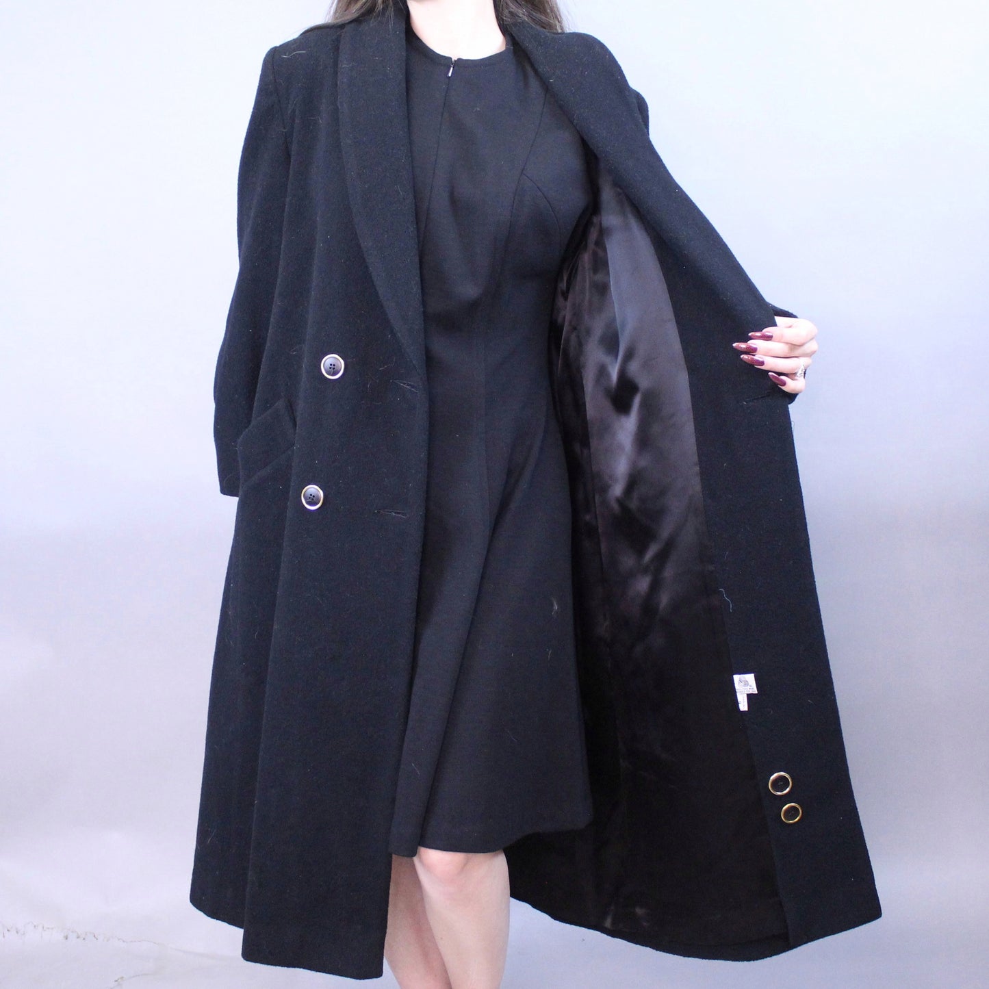 Vintage 80s Formal Wool Overcoat by Leslie Fay Petites