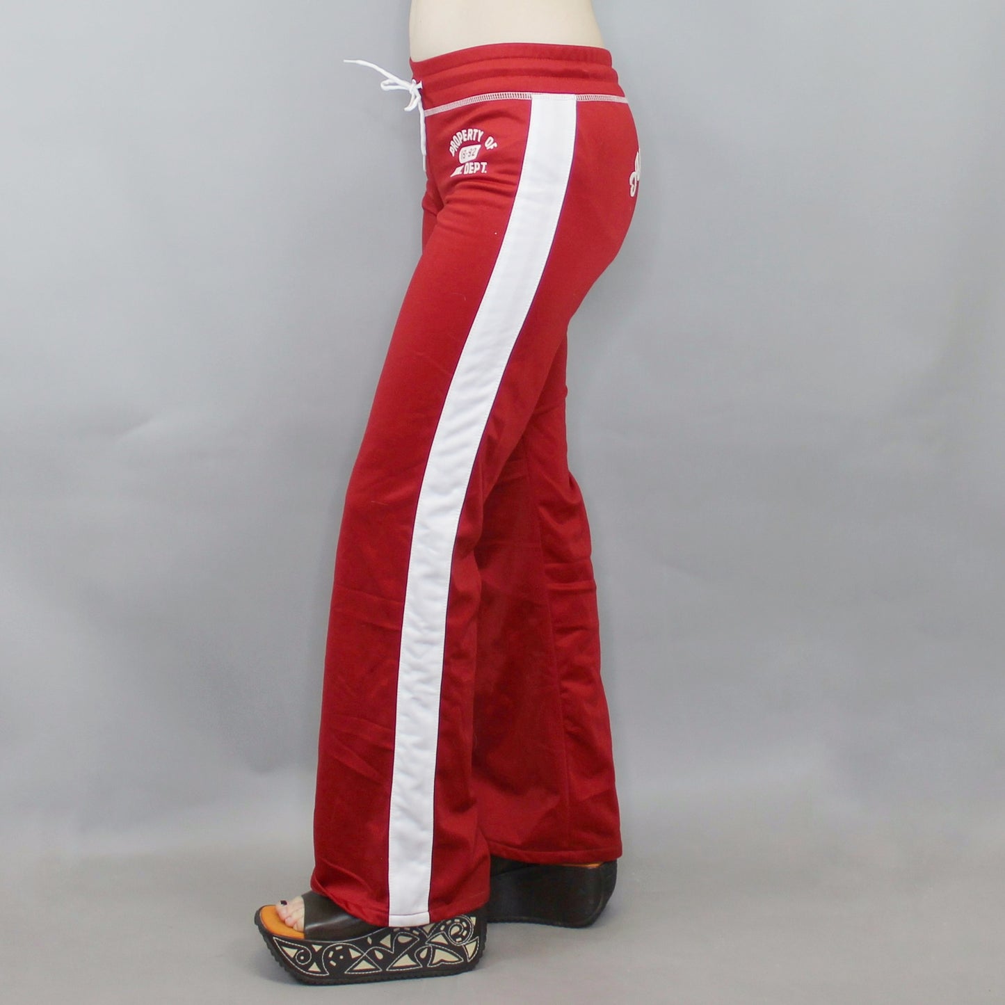 Vintage Y2k Sporty Track Pants Low Rise Flares by Abercrombie