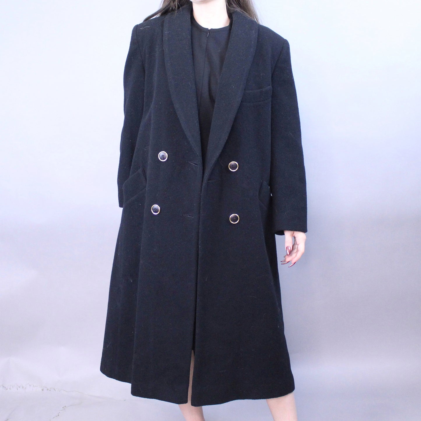 Vintage 80s Formal Wool Overcoat by Leslie Fay Petites