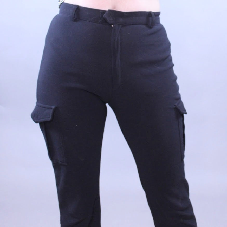 Vintage Y2k Cargo Pocket Flare Pants by Dreamgirl