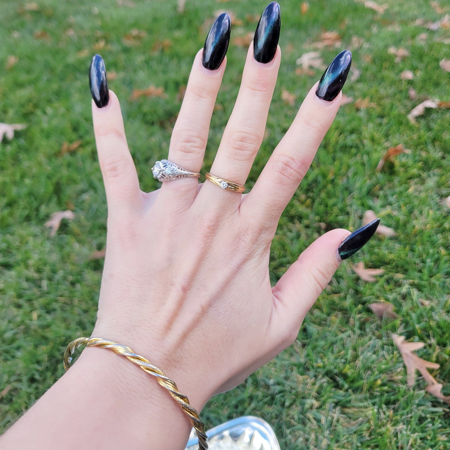 Vintage 40s 14k Gold Diamond Engagement Ring