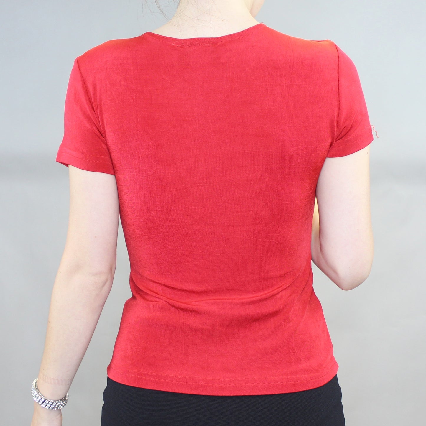 Vintage 90s Red Stretchy Baby Tee