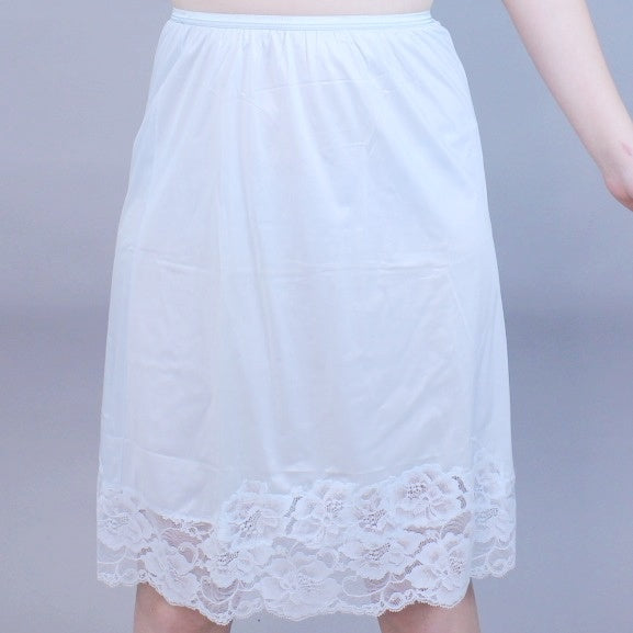 Vintage 60s Pastel Baby Blue Slip Skirt by Vanity Fair