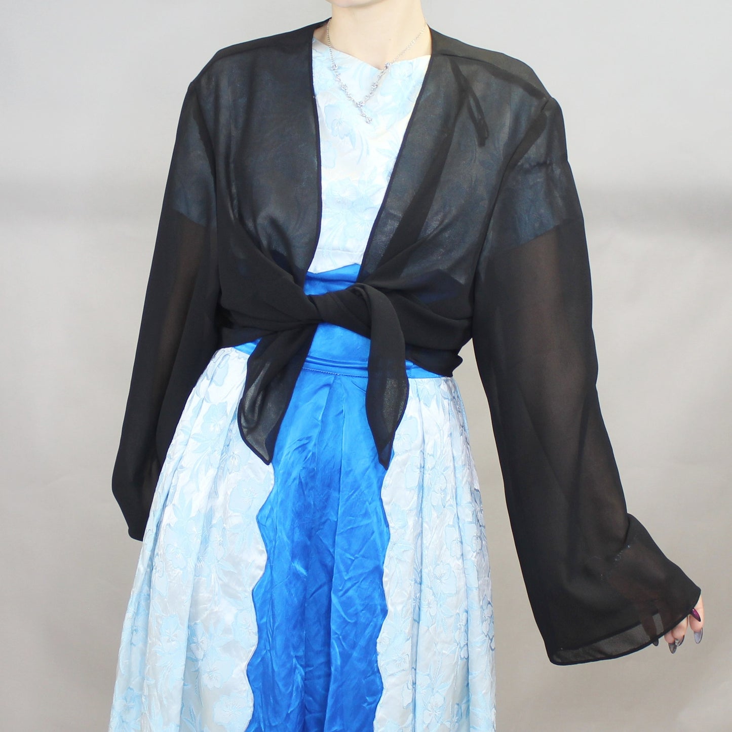 Vintage 90s Sheer Black Jacket by Jump Apparel Co.