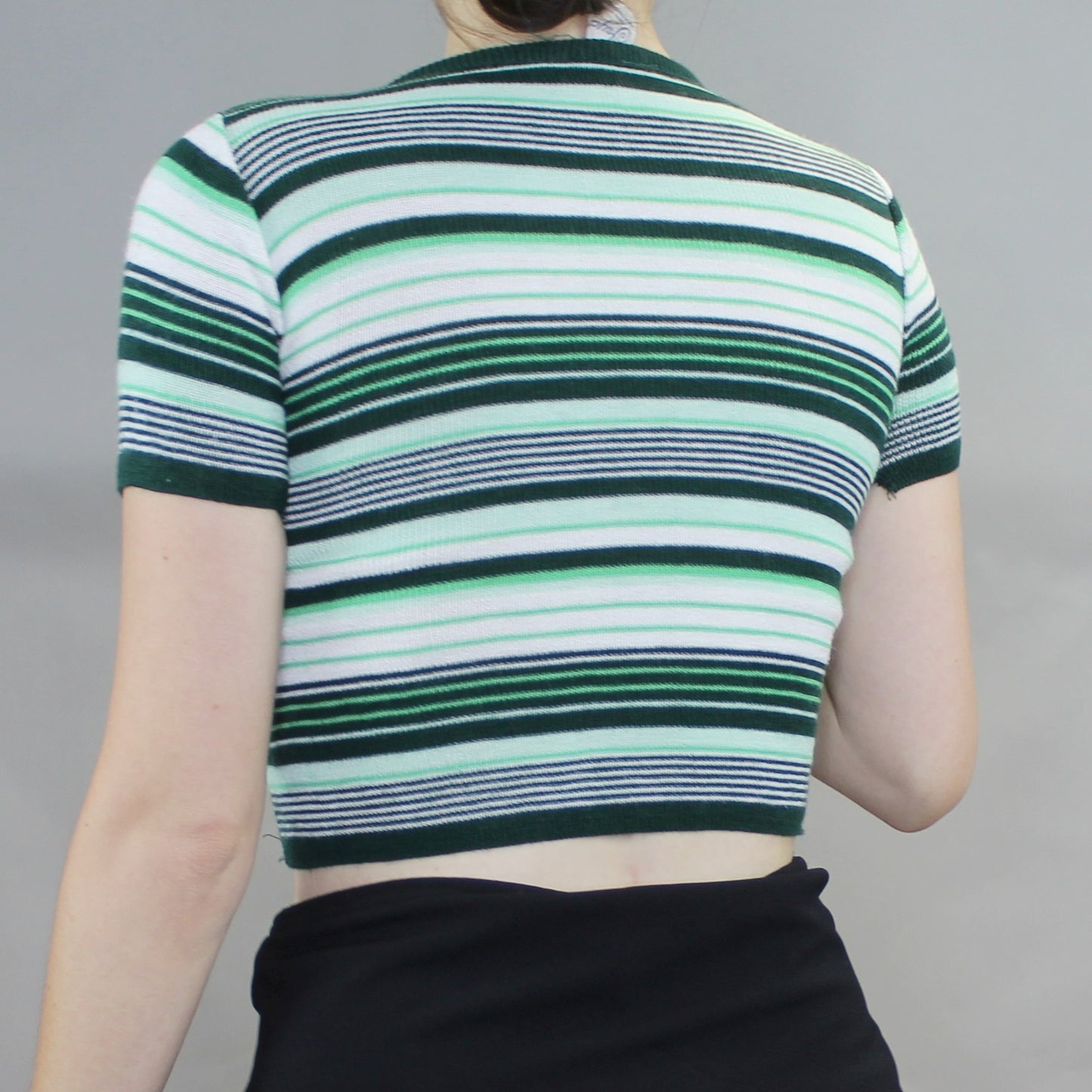 Vintage 70s Striped Knit Baby Tee by Jayco