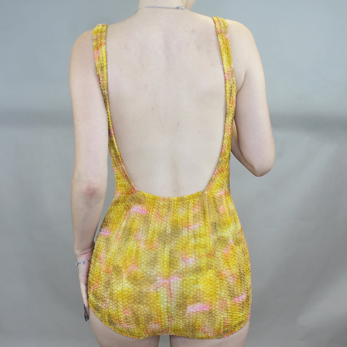 Deadstock NWT Vintage 60s Shirred Swimsuit from Peter Pan by Oleg Cassini