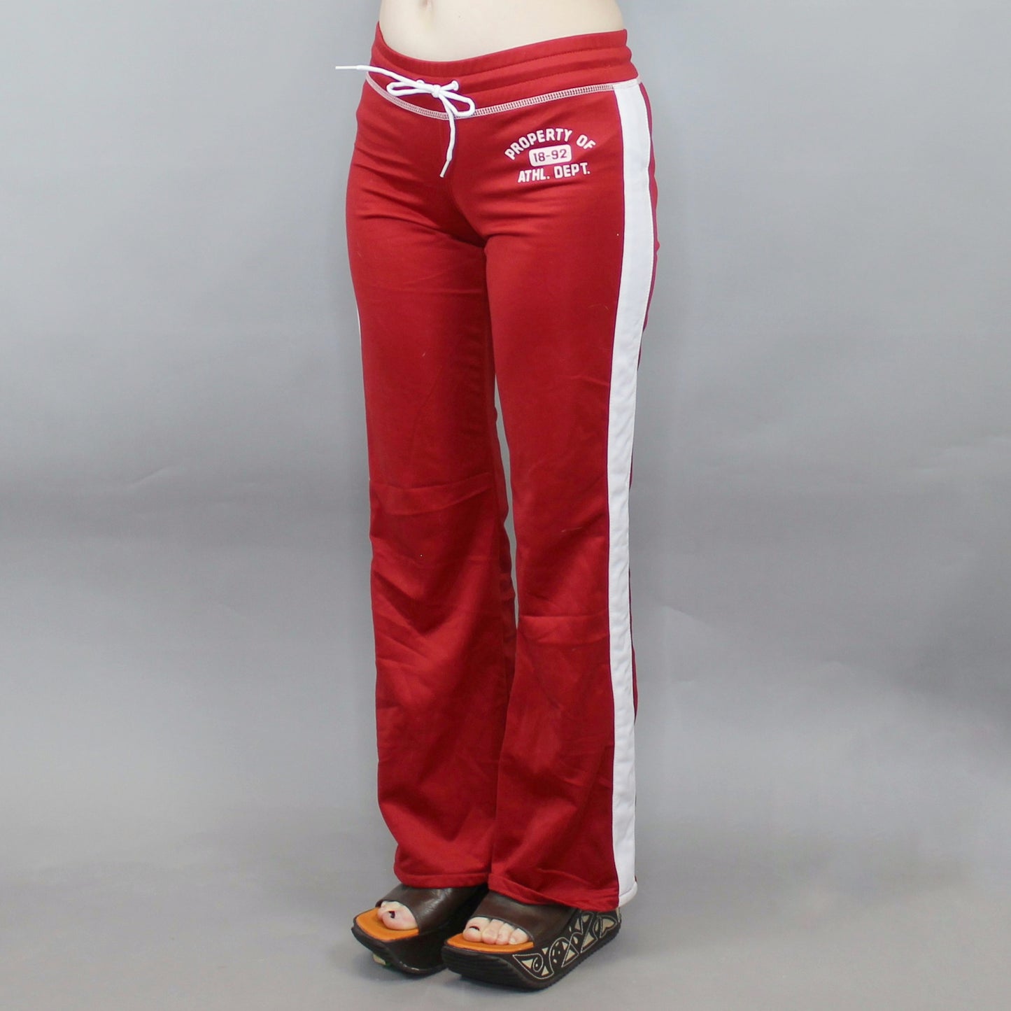 Vintage Y2k Sporty Track Pants Low Rise Flares by Abercrombie