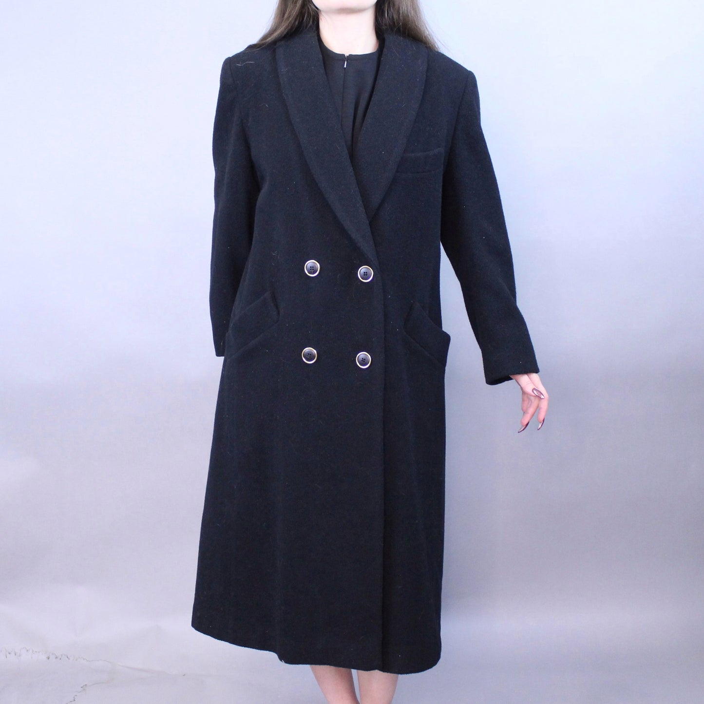 Vintage 80s Formal Wool Overcoat by Leslie Fay Petites