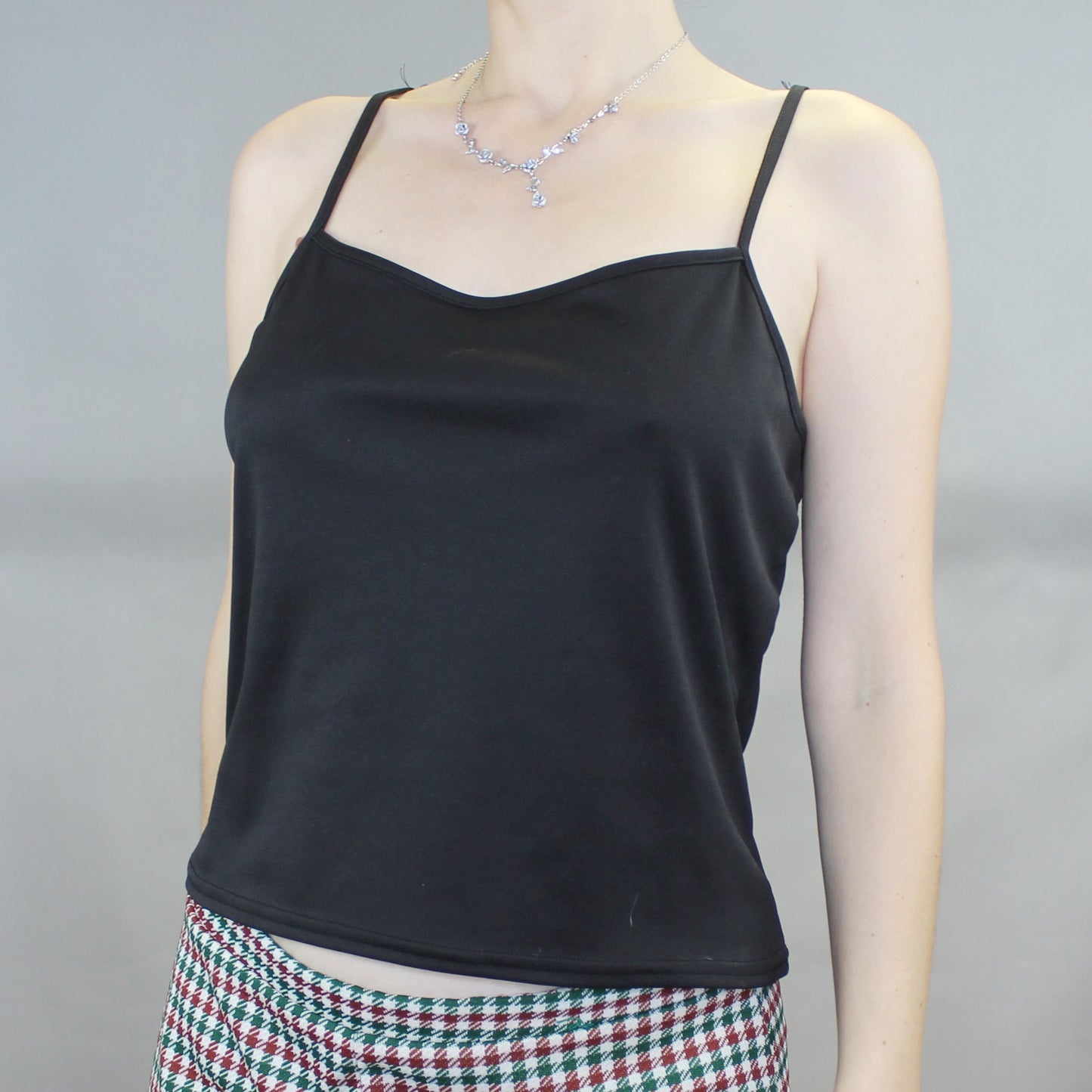 Vintage 90s Silver Mock Neck Tee by Frazier Lawrence