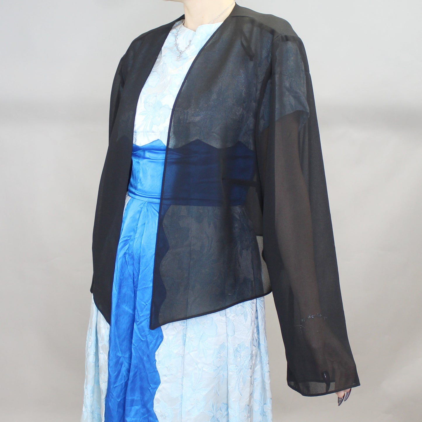 Vintage 90s Sheer Black Jacket by Jump Apparel Co.
