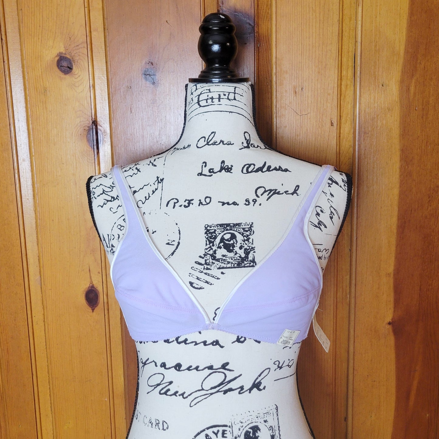 Deadstock NWT Vintage 70s Pastel Lavender Bra by Van Raalte for Gimbel's