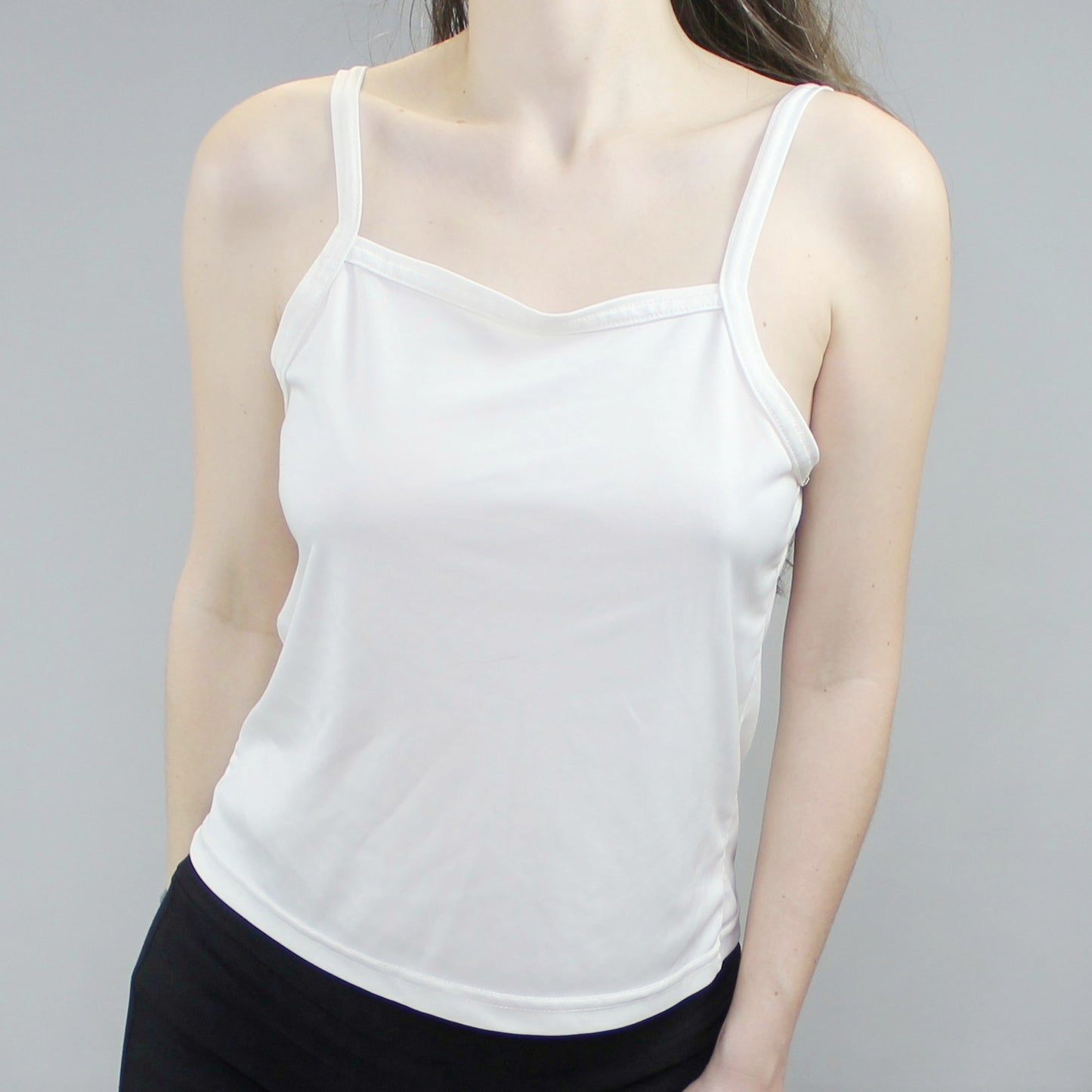 Vintage 90s White Baby Tank by New Moves