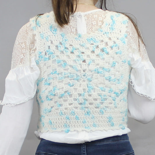Crocheted Cropped Tank Top