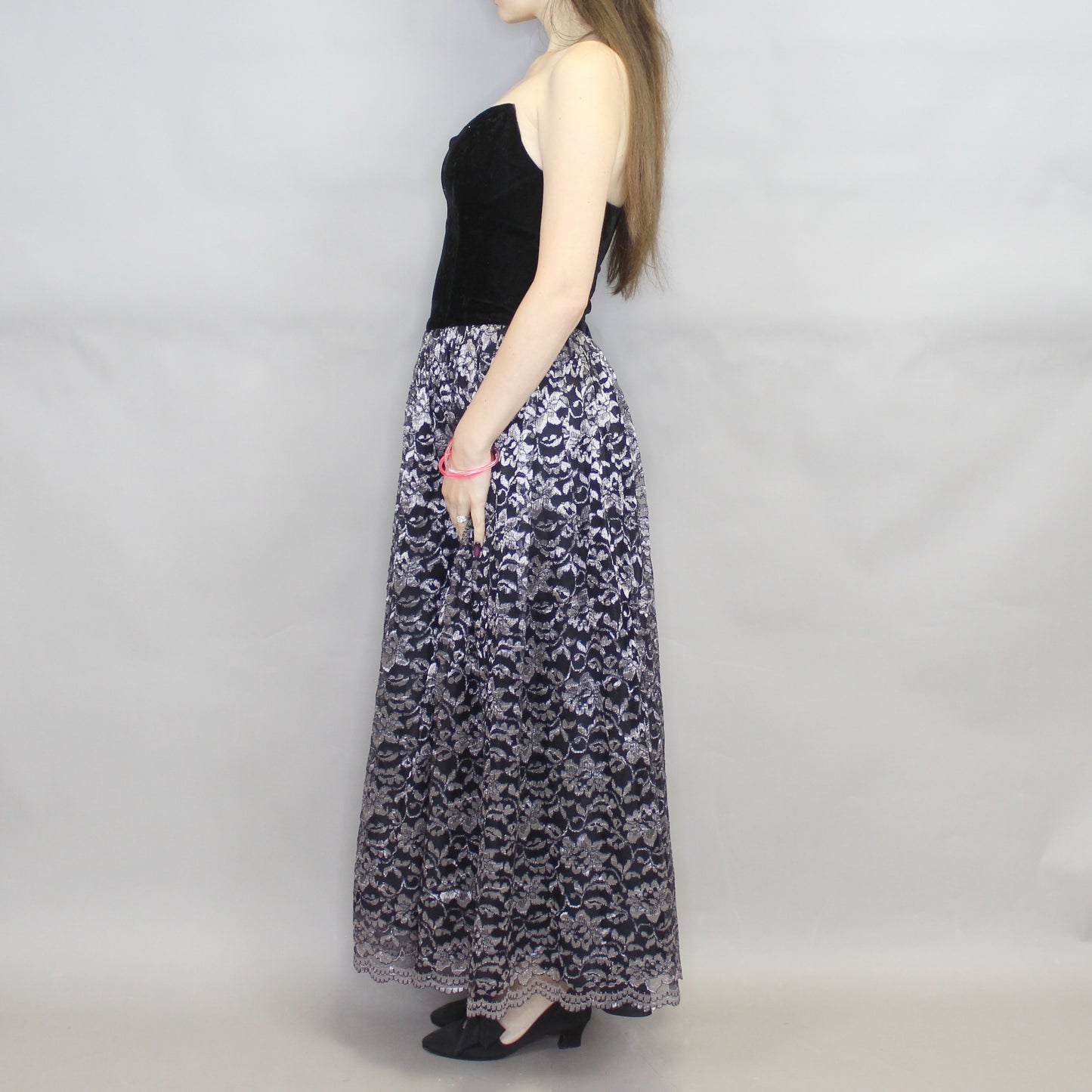 Vintage 80s Gothic Prom/Party Dress by Dennis Goldsmith
