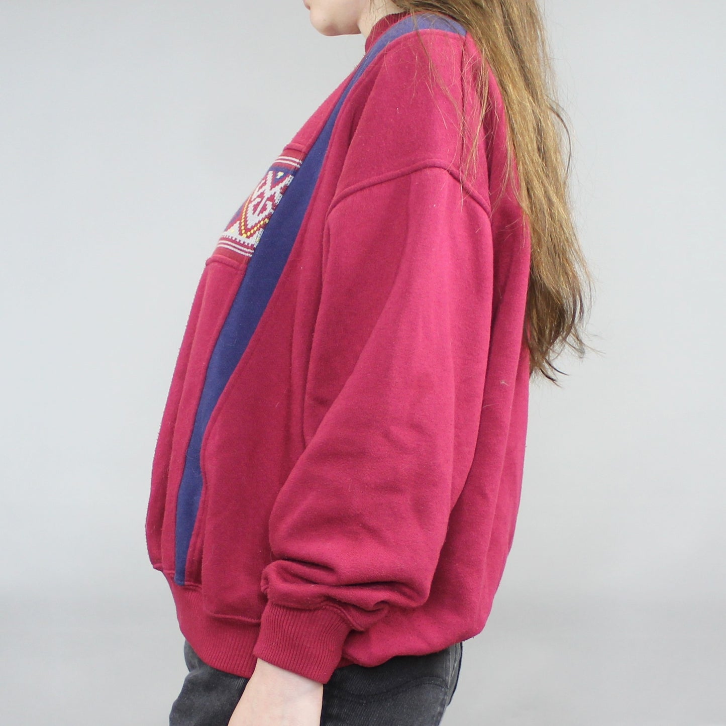 Vintage 80s Mock Neck Sweatshirt