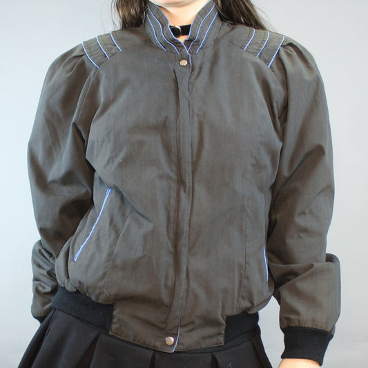 Vintage 80s Bomber Jacket by Jean Nicole