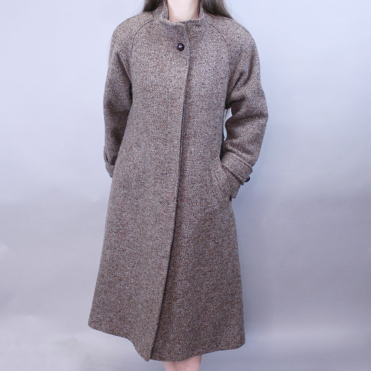 Vintage 80s Tweed Overcoat