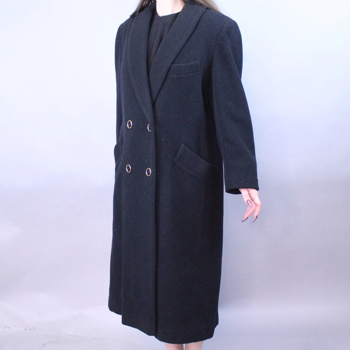 Vintage 80s Formal Wool Overcoat by Leslie Fay Petites