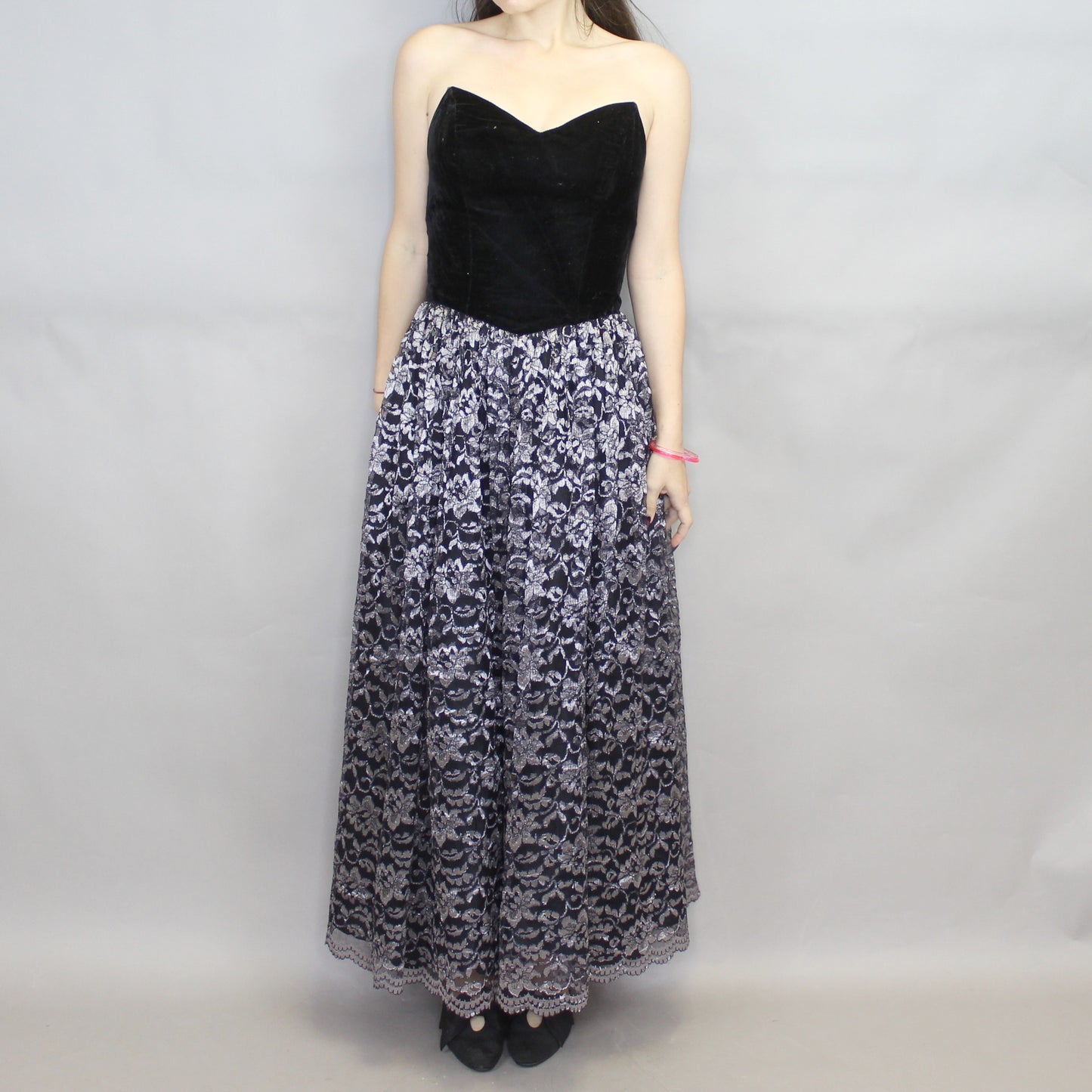 Vintage 80s Gothic Prom/Party Dress by Dennis Goldsmith